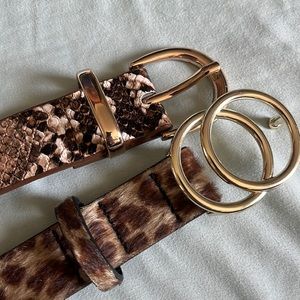 Animal Print Belts
